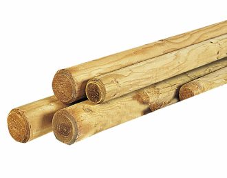 Ronde palen Ø6cm lengte 40cm