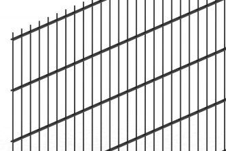 Hillfence metalen staafmat Zwart 250x103cm