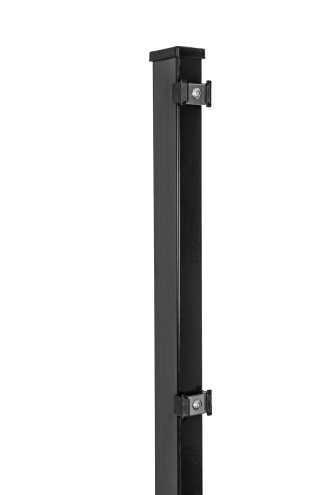 Hillfence metalen paal Zwart 6x4cm, lengte 160cm