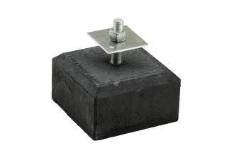 Betontegel 18x18x10cm antraciet met verstelbare plaat