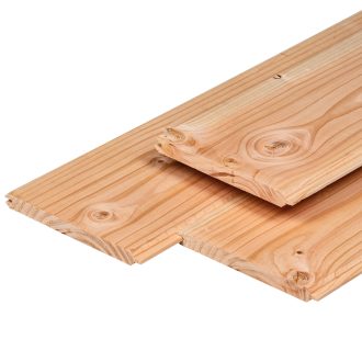 Douglas-look dak/wand plank 18x185mm werkend, lengte 500cm
