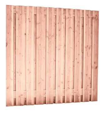 Douglas (blank) plankenscherm geschaafd 21-planks 180x180