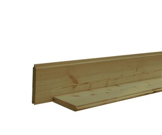 Douglas geschaafde blokhutprofielen 28x195mm groen geïmpregneerd Lengte 400cm