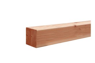 Douglas palen geschaafd 140x140mm duplo verlijmd blank Lengte 240cm