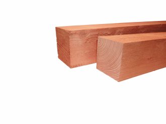 Douglas palen geschaafd 120x120mm blank Lengte 300cm