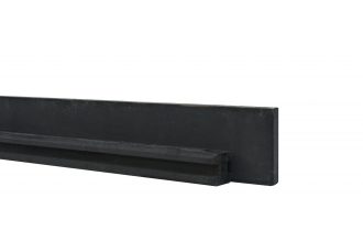 Beton met sponning en platte kop Antraciet, Betonplaat 180x25