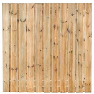 Plankenscherm recht 23-planks verticaal 180x180cm
