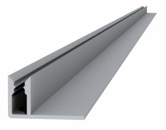 Aluminium onderprofiel 4x2,2cm lengte 300cm