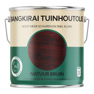 Bankirai Tuinhout olie Natuur bruin 2,5 liter