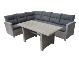 Wicker Bari high dining set
