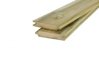 Blokhutprofiel geïmpregneerd 28x145mm, lengte 420cm