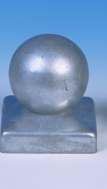 Paalbol verzinkt 90x90mm