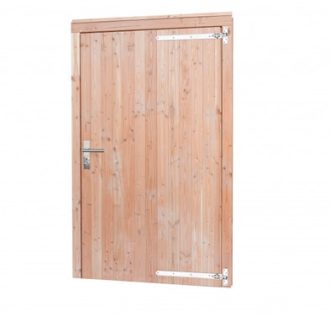 Douglas dichte deur enkel 95 breed, blank (rechtsdraaiend)