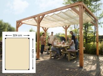 Douglas schaduw pergola 324x424cm
