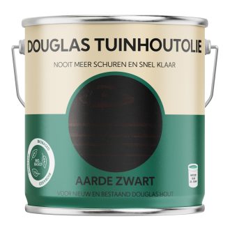 Douglas tuinhout olie Aarde zwart 2,5 liter