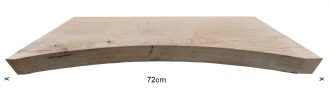 Eiken getoogde schoor fijn bezaagd 95x135mm, lengte 72cm OP=OP
