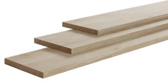 Eiken planken 22x200mm fijn bezaagd, lengte 300cm