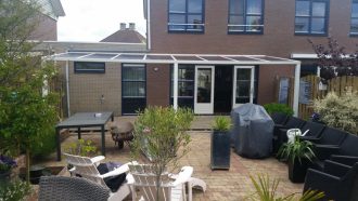 Aluminium Greenline terrasoverkapping 250cm diep