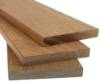 Vlonderplanken hardhout 28x190mm geschaafd, lengte 400cm