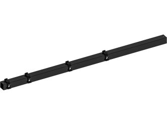 Hillfence metalen hoekpaal Zwart 6x6cm, lengte 160cm