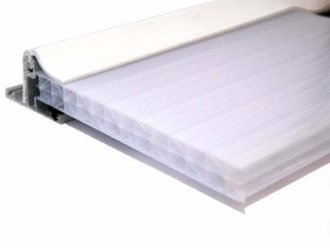 Polycarbonaat plaat x-structuur opaal 300cm