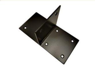 Paalverbinder zwart T-stuk