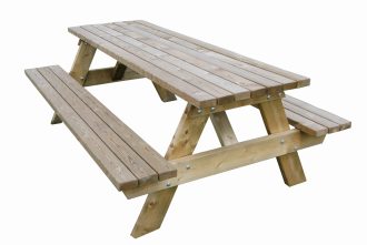 Picknicktafel 220cm vaste banken