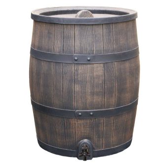 Roto regenton met ringen bruin 240 liter