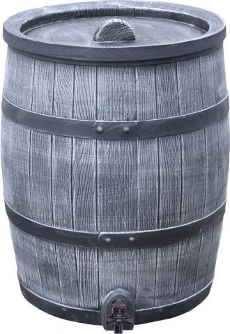 Roto regenton met ringen grijs 240 liter