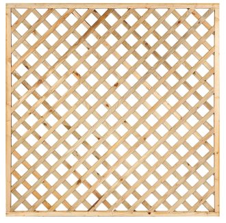 Trellisscherm diagonaal met lijst 180x180cm