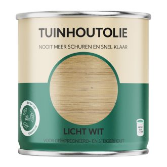 Tuinhout olie Licht wit 0,75 liter