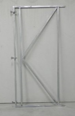 Verstelbare stalen poortframe 100x200cm tbv horizontale bekleding