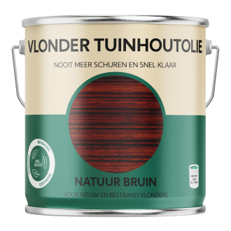 Vlonder tuinhout olie Natuur bruin 2,5 liter