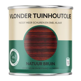 Vlonder tuinhout olie Natuur bruin 0,75 liter