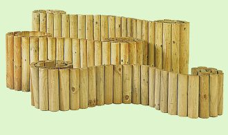 Rolborder 20cm hoog, 250cm lang
