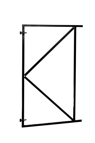 Verstelbate stalen poortframe ZWART 100x155