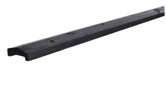 Afdekkap zwart gespoten 180cm