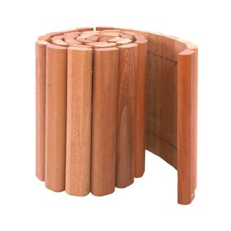 Rolborder hardhout 20cm hoog, 180cm lang