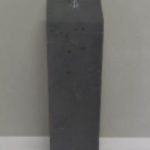 6x Betonpoer antraciet 14x14cm incl. stelplaatje