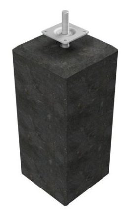 Betonpoer XL 22x22x40cm antraciet