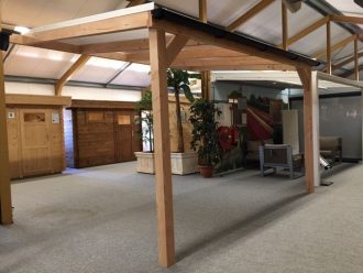 Douglas stevige aanbouw veranda ''Kunziet'' 400cm breed