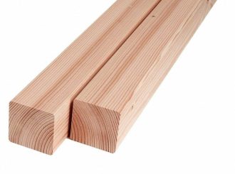 Douglas palen geschaafd 65x65mm blank Lengte 300cm