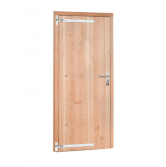 Douglas dichte deur enkel, blank (linksdraaiend)