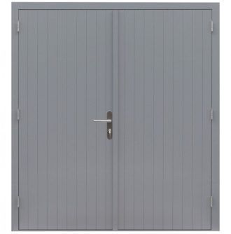 Hardhouten dubbele deur prestige dicht
