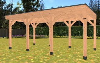 Hillhout Premium Tuinverblijf 307cm diep 3 segmenten