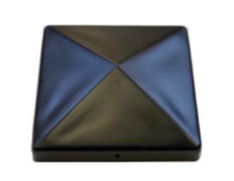 Paalkap zwart 121x121mm