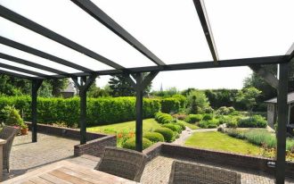 Aluminium Profiline terrasoverkapping 350cm diep