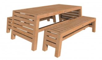 Hillhout tuinset Riva Excellent