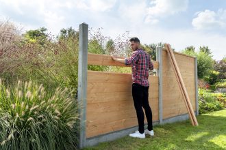 Betowood scherm blokhutprofiel Douglas kleurloos geimp.