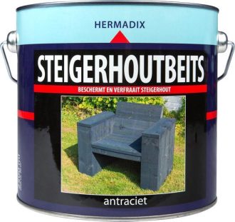 Steigerhoutbeits Antraciet 2,5 liter